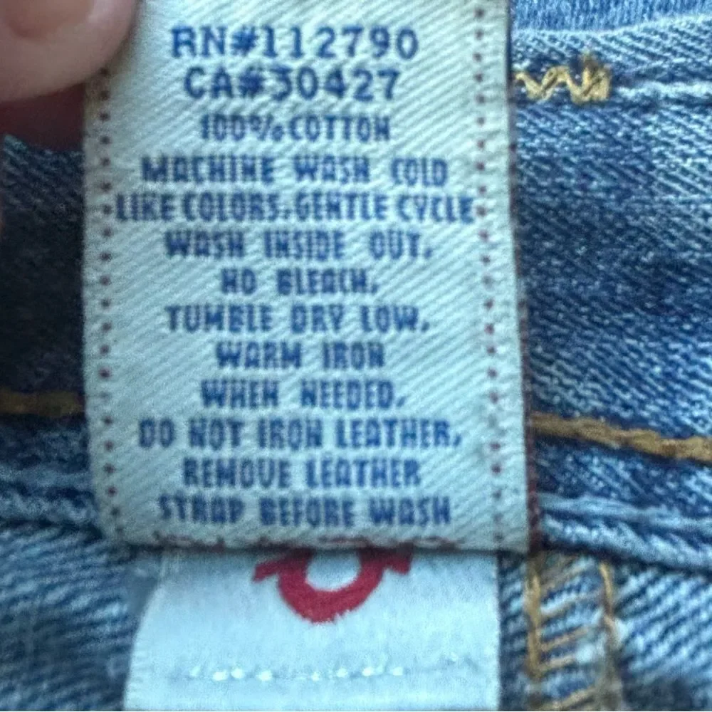 Vintage Y2K True Religion Y2K Ripped Distressed Bootcut Jeans • size 38